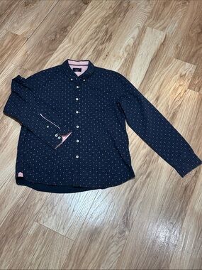 Level Ten Men’s Modern XL Navy Long Sleeve 100% cotton